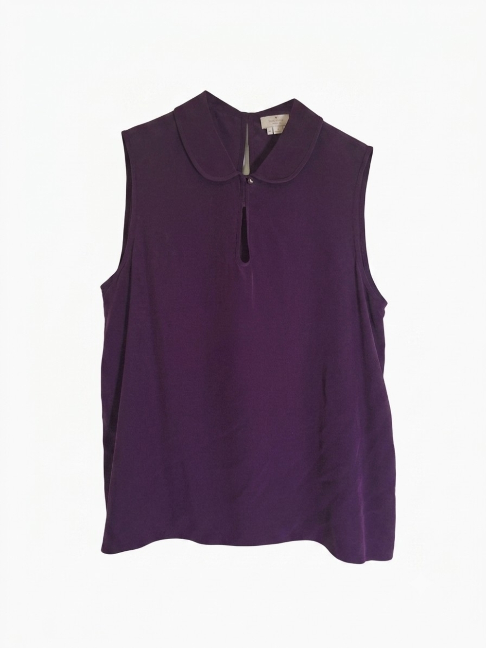 Kate Spade New York Purple Silk Sleeveless Blouse Size 14